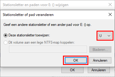 Selecteer een stationsletter voor een USB-schijf in Windows Schijfbeheer