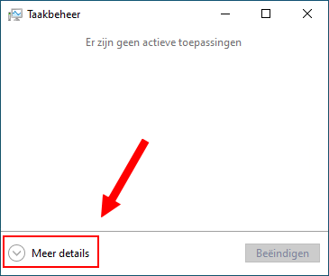 Windows Taakbeheer meer details
